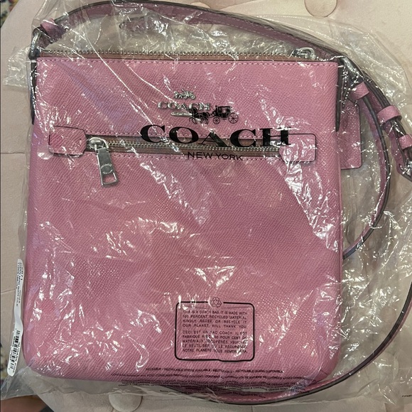 Coach Pink Mini Rowan File Crossbody - Picture 7 of 7